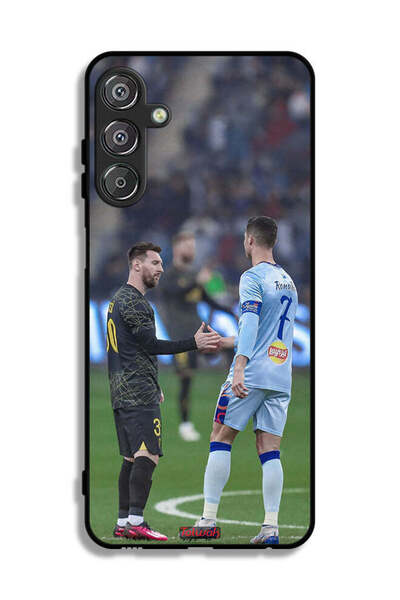 Tolwak غطاء حماية لهاتف سامسونج جالاكسي F15 5G ميسي ورونالدو