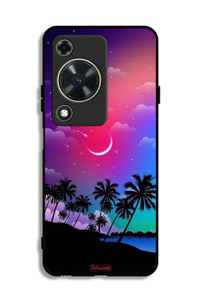 Tolwak غطاء حماية لهاتف هواوي إنجوي 70 برسومات القمر في الليل