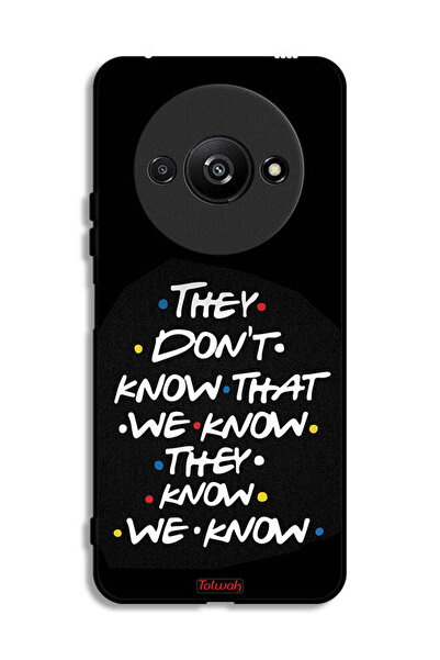 Tolwak Xiaomi Redmi A3 4G Protective Case Cover They Dont Know What We Know T...