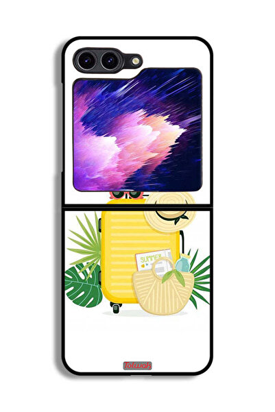 Tolwak غطاء حماية لهاتف Samsung Galaxy Z Flip6 - فن رقمي صيفي
