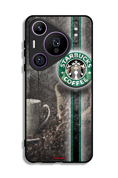 Tolwak غطاء حماية هواوي بيورا 70 برو بنقشة فن القهوة