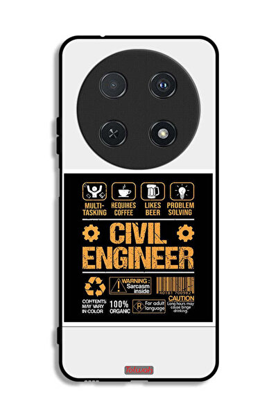 Tolwak غطاء حماية لهاتف هواوي نوفا 12i، ملصق مهندس مدني