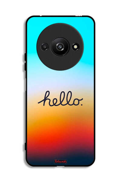 Tolwak Xiaomi Redmi A3 4G Protective Case Cover Hello