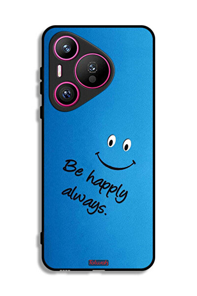 Tolwak غطاء حماية لهاتف هواوي بيورا 70 كن سعيدًا دائمًا