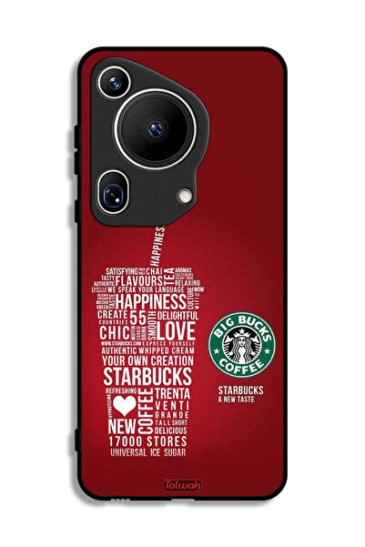 Tolwak غطاء حماية لهاتف هواوي بيورا 70 ألترا، ملصق قهوة