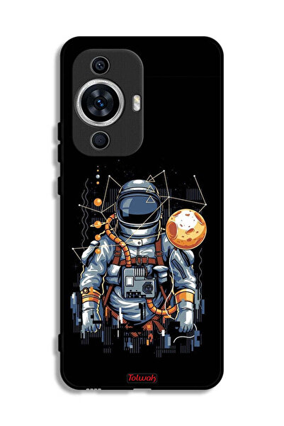 Tolwak غطاء حماية لهاتف هواوي نوفا 12 لايت بتصميم رائد فضاء تجريدي