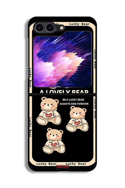 Tolwak غطاء حماية لهاتف Samsung Galaxy Z Flip6 - دب جميل