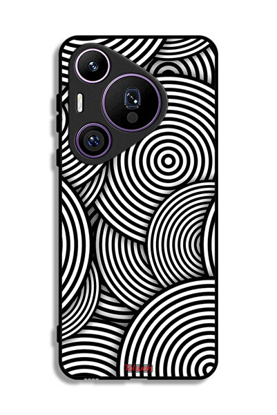 Tolwak غطاء حماية لهاتف هواوي بيورا 70 برو بنمط دوائر وهمية