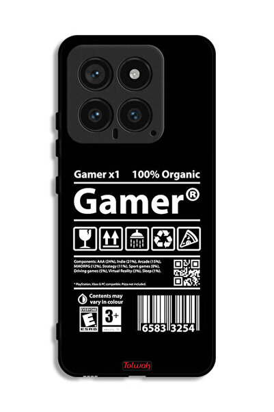 Tolwak Xiaomi 14 Protective Case Cover Gamer Sticker