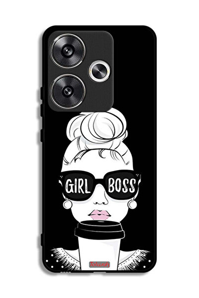 Tolwak غطاء حماية لهاتف Xiaomi Poco F6 5G بتصميم Girl Boss