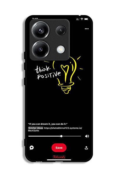 Tolwak غطاء حماية لهاتف شاومي ريدمي نوت 13 برو 5G - فكر بإيجابية