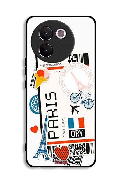 Tolwak غطاء حماية لهاتف Vivo V30e 5G - ملصق باريس