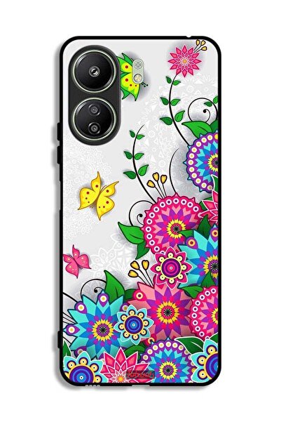 Tolwak غطاء حماية لهاتف شاومي ريدمي 13 سي بنقشة زهور ماندالا