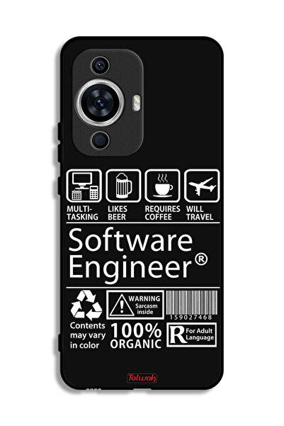 Tolwak غطاء حماية لهاتف هواوي نوفا 12 لايت - ملصق مهندس برمجيات