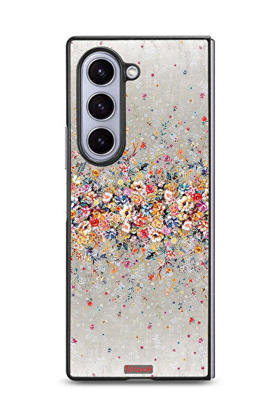 Tolwak Samsung Galaxy Z Fold6 Protective Case Cover Small Flowers Abstract Art