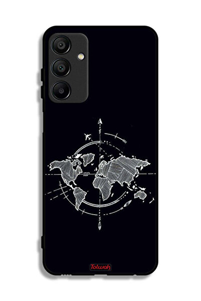 Tolwak غطاء حماية لهاتف سامسونج جالكسي A15 بتصميم فن البوصلة