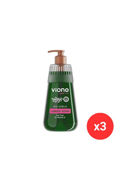 vione Tea Tree & Vitamin E Liquid Soap 500 ml x3 PCS