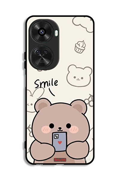 Tolwak غطاء حماية لهاتف هواوي نوفا 11 SE برسومات الدب المبتسم