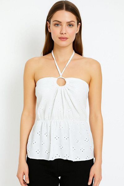 Olea Women's Strapless Halterneck Bluz