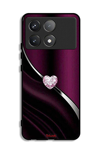 Tolwak غطاء حماية شاومي ريدمي كيه 70 برو بتصميم قلب ماسي