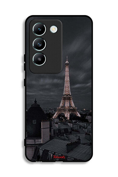 Tolwak Vivo V30 Lite 4G Protective Case Cover Eiffel Tower In Night