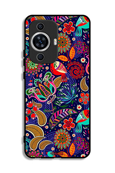 Tolwak غطاء حماية لهاتف هواوي نوفا 12 لايت بنقشة طيور وزهور