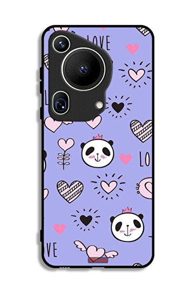 Tolwak غطاء حماية فائق لهاتف هواوي بيورا 70 بتصميم الحب والباندا