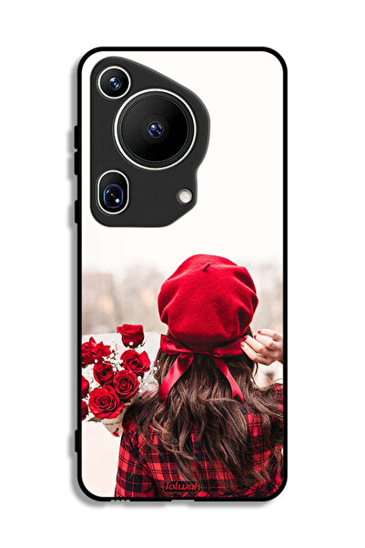 Tolwak غطاء حماية فائق لهاتف هواوي بيورا 70 يحمل زهورًا