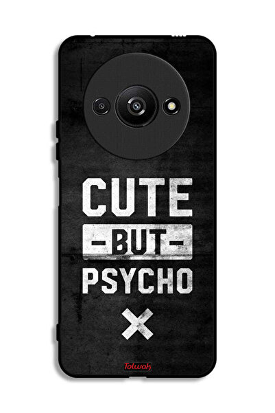 Tolwak Xiaomi Redmi A3 4G Protective Case Cover Cute But Psycho
