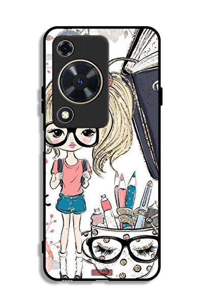 Tolwak غطاء حماية لهاتف هواوي إنجوي 70 بتصميم فتاة وحيد القرن