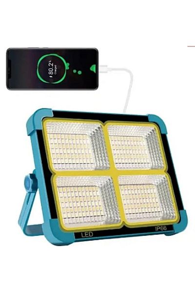 divendi-ro Portable and waterproof rechargeable solar LED lamp with detachable panel