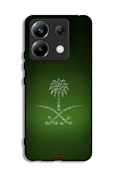 Tolwak غطاء حماية لهاتف شاومي ريدمي نوت 13 برو 5G، لافتة المملكة العربية السع...