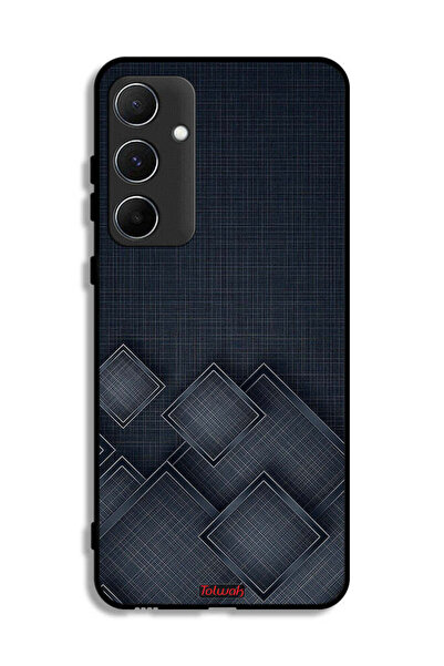 Tolwak غطاء حماية لهاتف سامسونج جالاكسي A55 5G بنقشة مربعات على القماش