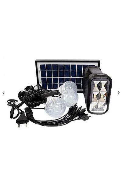 divendi-ro GD-Lite 1 solar kit equipped with USB devices with 3 LED bulbs