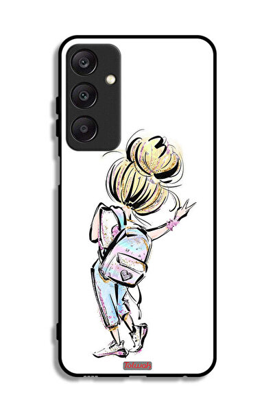 Tolwak غطاء حماية لهاتف سامسونج جالاكسي A25 5G، رسم فتاة العودة إلى المدرسة