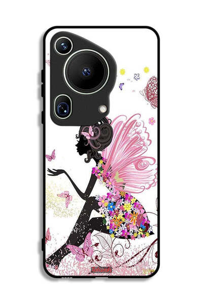 Tolwak غطاء حماية فائق لهاتف هواوي بيورا 70 بتصميم فتاة الفراشة