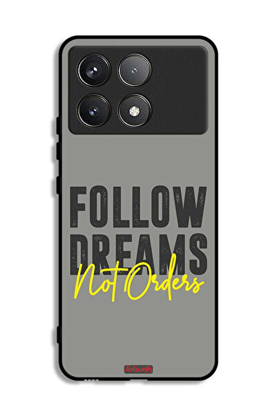 Tolwak غطاء حماية لهاتف شاومي ريدمي K70 - اتبع الأحلام وليس الأوامر