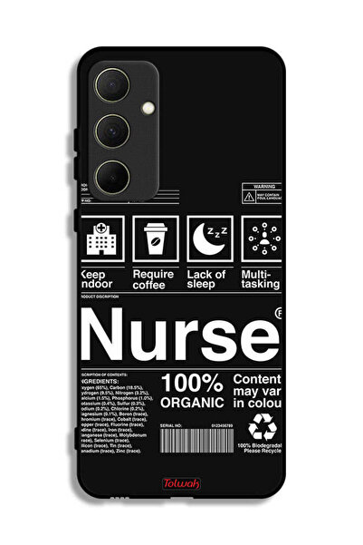 Tolwak Samsung Galaxy A35 5G Protective Case Cover Nurse Sticker