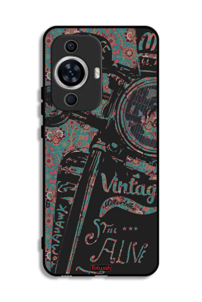 Tolwak غطاء حماية لهاتف هواوي نوفا 12 لايت بتصميم دراجة نارية كلاسيكية