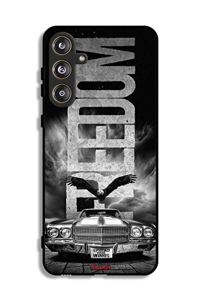 Tolwak Samsung Galaxy M55 5G Protective Case Cover Freedom Art