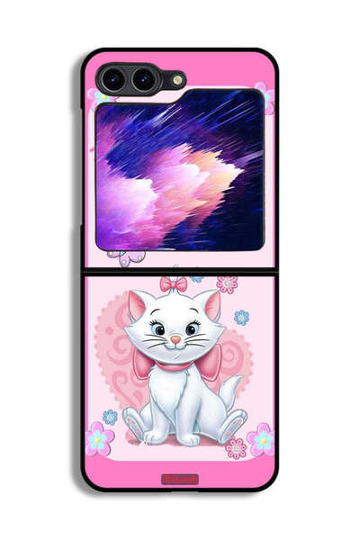 Tolwak غطاء حماية لهاتف Samsung Galaxy Z Flip6 - قطة لطيفة