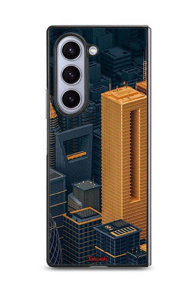 Tolwak غطاء حماية لهاتف سامسونج جالاكسي زد فولد 6 - فن المباني