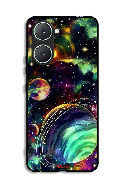 Tolwak غطاء حماية بتصميم كوكبي لهاتف Vivo Y03 4G