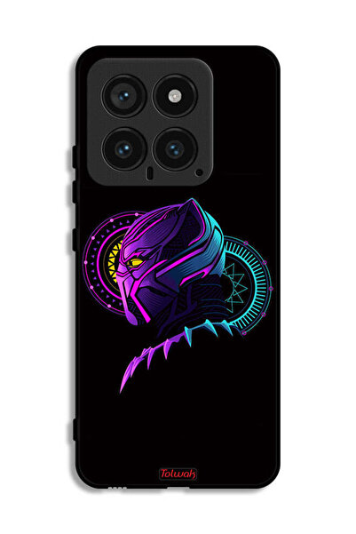 Tolwak غطاء حماية لهاتف Xiaomi 14، رسم فني رقمي بسيط عالي الدقة