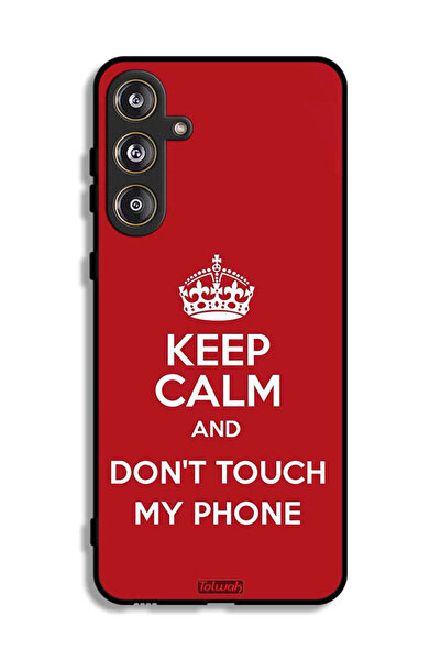 Tolwak Samsung Galaxy M55 5G Protective Case Cover Keep Calm And Dont Touch M...