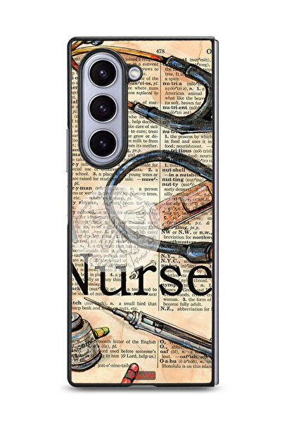 Tolwak غطاء حماية لهاتف Samsung Galaxy Z Fold6 بتصميم Nurse Vintage Tools