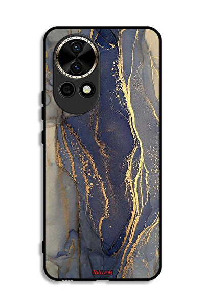 Tolwak غطاء حماية لهاتف هواوي نوفا 12 5G بنمط رخامي لامع