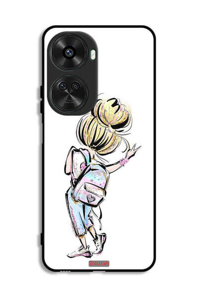 Tolwak غطاء حماية لهاتف هواوي نوفا 11 SE بتصميم فتاة العودة إلى المدرسة