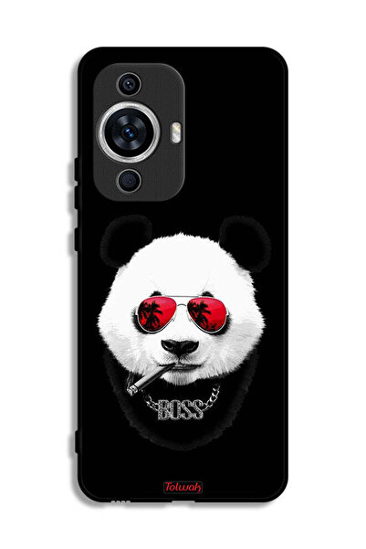 Tolwak غطاء حماية لهاتف هواوي نوفا 12 لايت بتصميم بوس باندا
