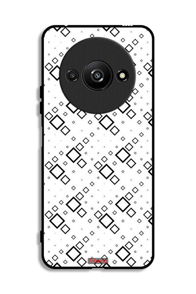 Tolwak Xiaomi Redmi A3 4G Protective Case Cover Square Abstract Digital Art